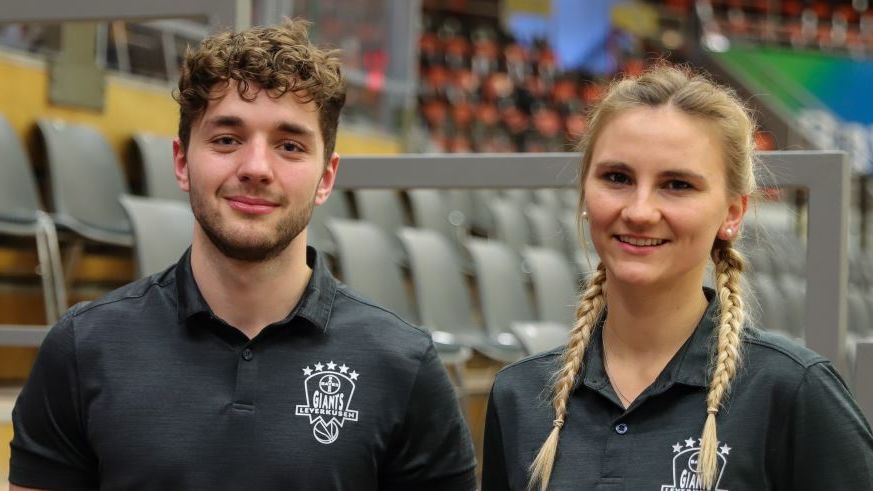 Neu bei den GIANTS: Peter Leffler (l.) und Nicole Stäblein sind die Physios der Farbenstädter