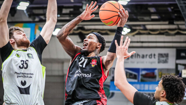 John Williams Jr. konnte die Niederlage der GIANTS in Bayreuth nicht verhindern. Foto: Ochsenfoto