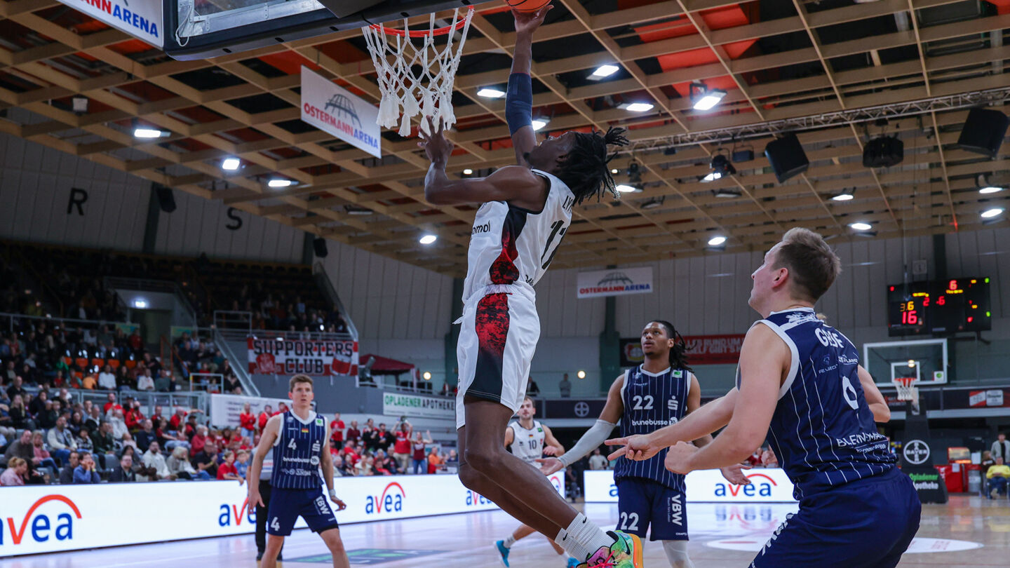 Im Nachbarschaftsduell bekommen es Ric Lynch und die GIANTS mit den RheinStars Köln zutun / Foto: Frank Fankhauser (@effefffoto)