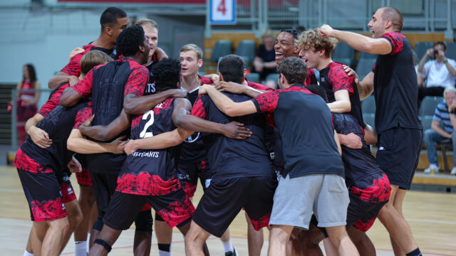 "GAMETIME" für die BAYER GIANTS in der Ostermann-Arena / Foto: Frank Fankhauser