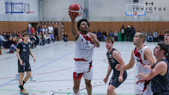 Die GIANTS-NBBL hat sich gegen den UBC Münster vergeblich gestreckt. Foto: Fankhauser