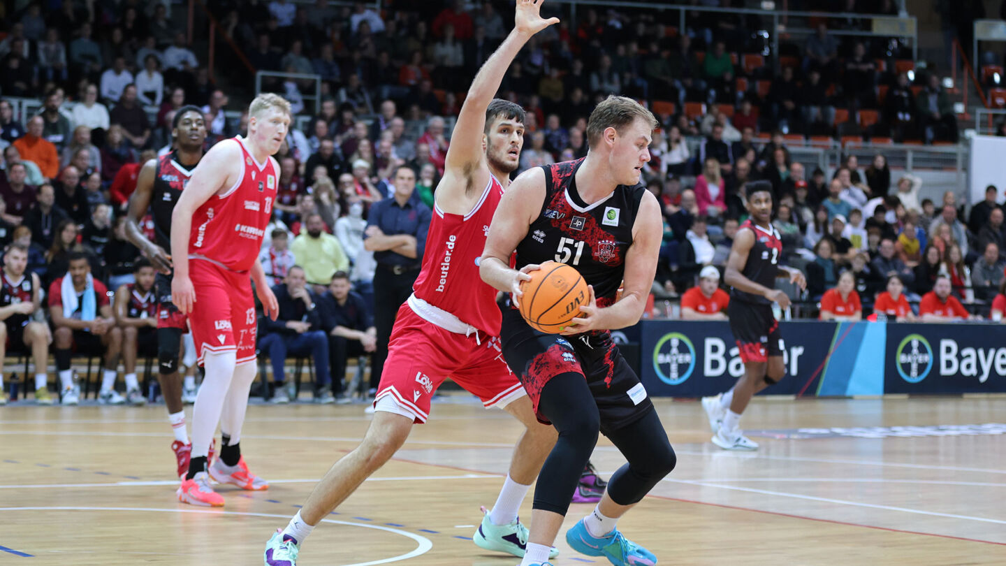 Die BAYER GIANTS hatten gegen die Iserlohn Kangaroos mit 86:93 das Nachsehen. Foto: Fleschenberg