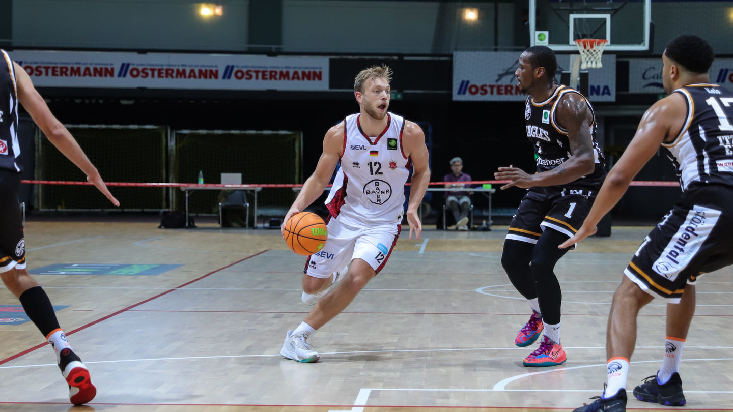 Die GIANTS um Melvin Jostmann treffen am 8. Spieltag der Saison 2021/22 auf RASTA Vechta / Foto: Frank Fankhauser