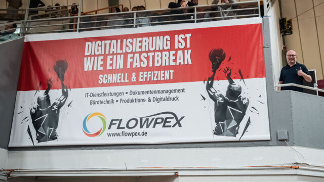 Denis Beca freut sich, mit Flowpex die GIANTS unterstützen zu können. Foto: Althoff