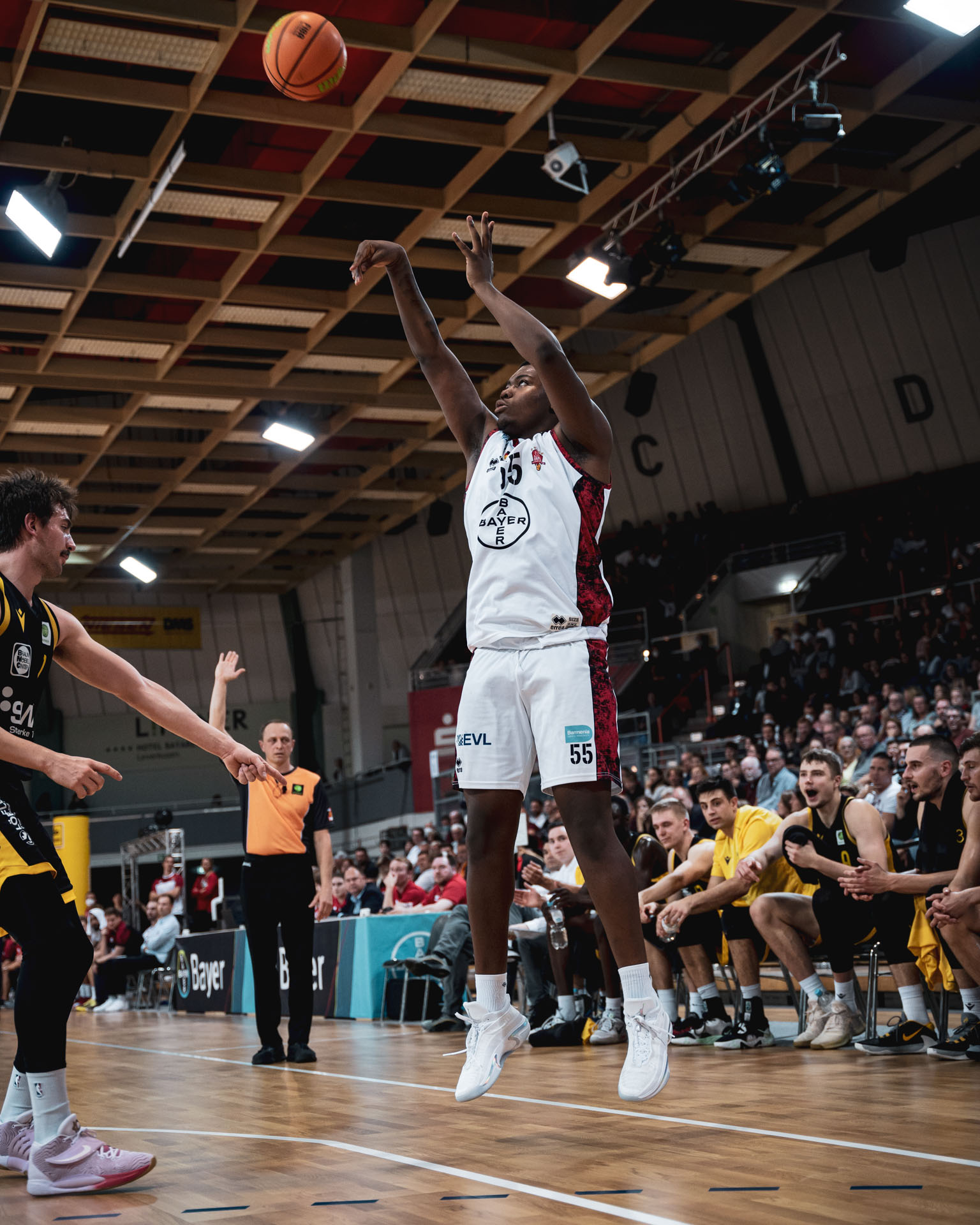 Joel Lungelu bekommt inzwischen wichtige Minuten bei den GIANTS. Foto: Althoff